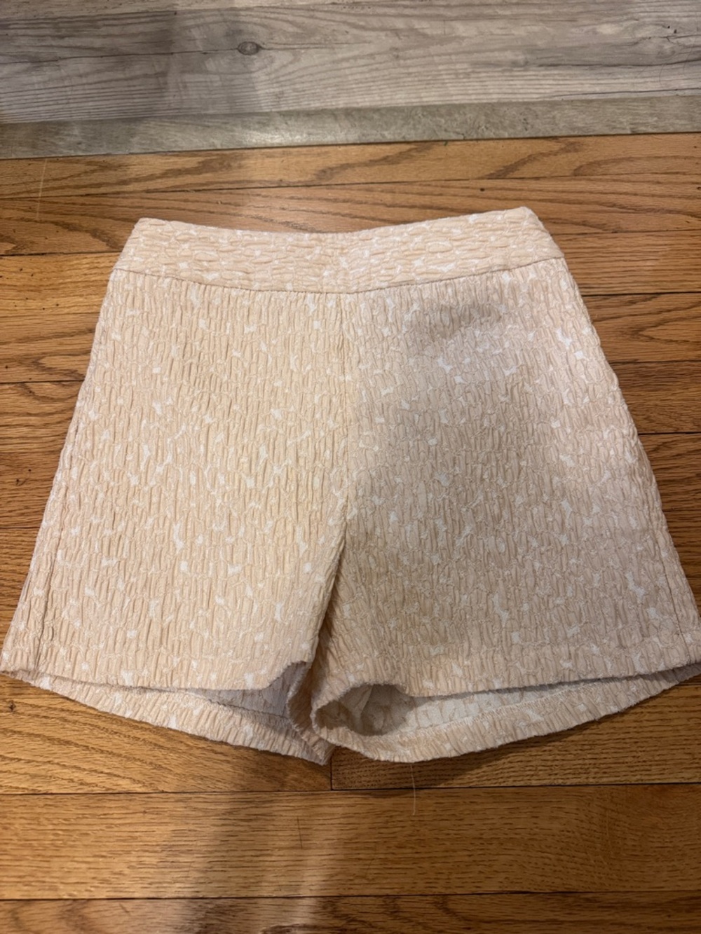 Express high waist ivory dressy shorts